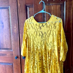 Urban Outfitters Luchia Babydoll Midi Dress size L